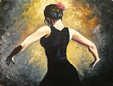 Flamenco Dancer flamenco dancer 4 painting
